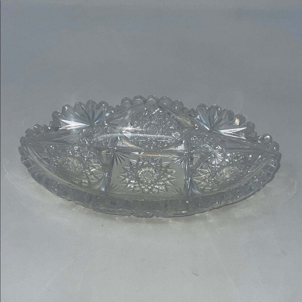 Antique American Brilliant Period Cut Glass Bowl